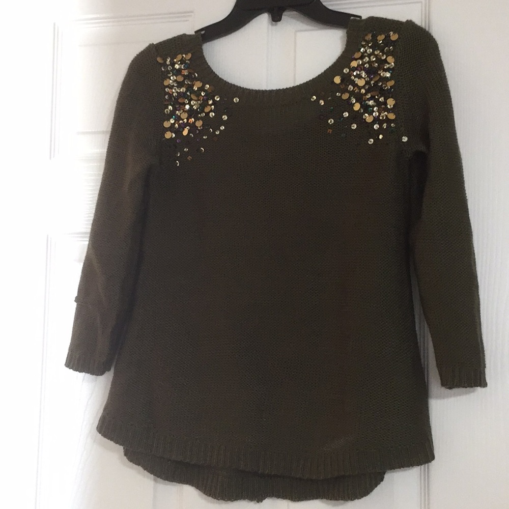 olive green sweater